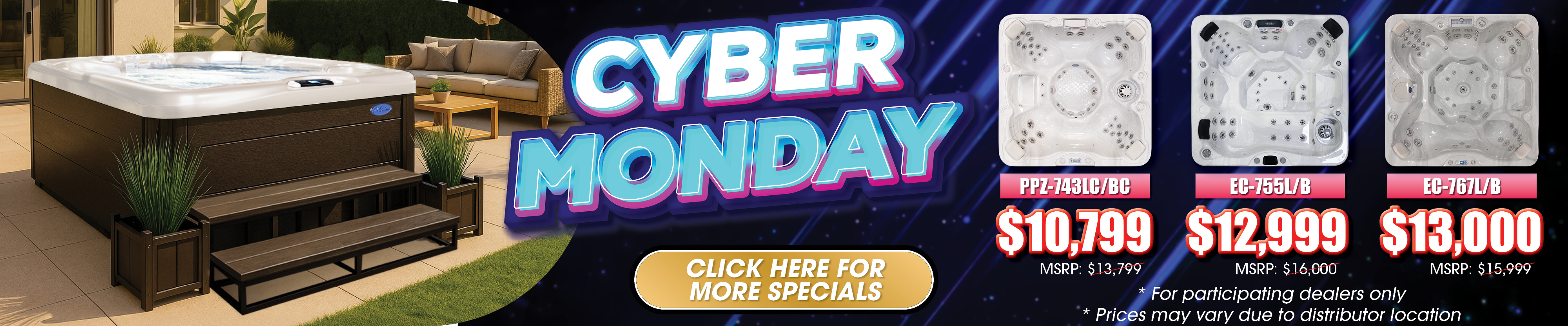 Calspas hot tub being used in a family setting - Bartlett