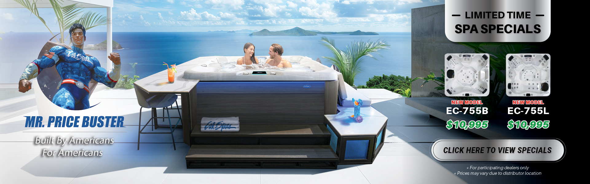 Calspas hot tub being used in a family setting - Bartlett