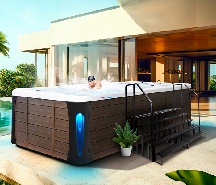 Calspas hot tub being used in a family setting - Bartlett